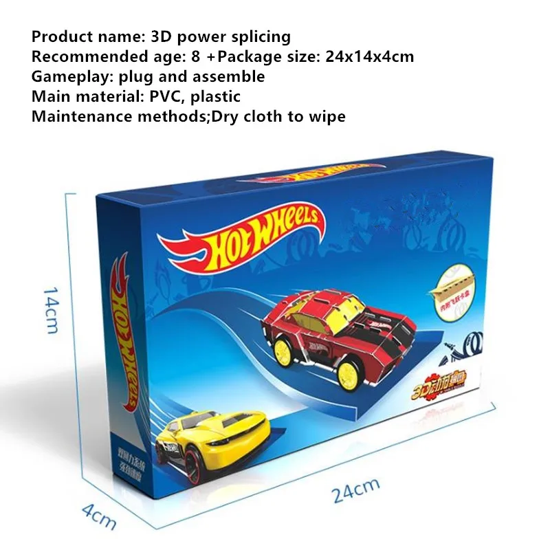 Гоночный автомобиль в сборе пазлы для раннего обучения игрушка детей колесо