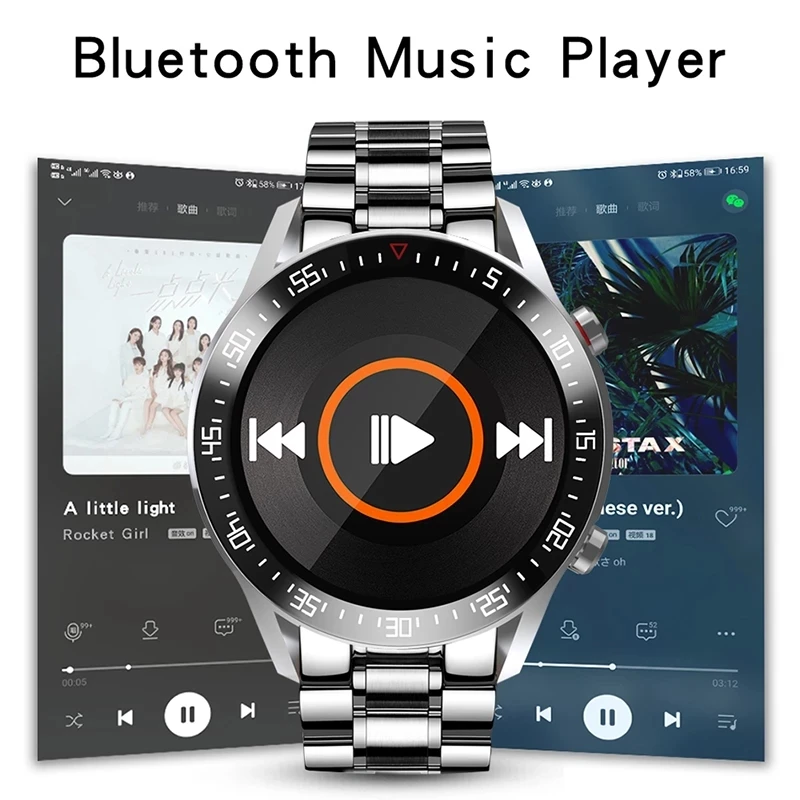 

LIGE Smart Watch Men smartwatch LED Full Touch Screen For Android iOS Heart Rate Blood Pressure Monitor Waterproof Fitness Watch