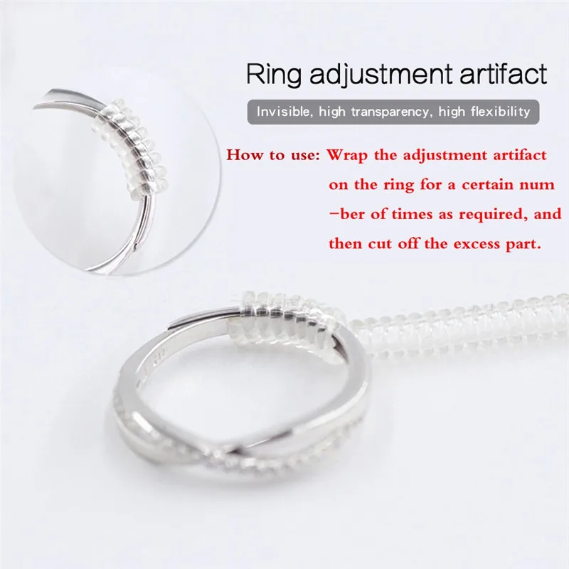 

Ring Adjuster Professional Jewelry Tools 4Pcs/Set Spiral Ring Size Adjustment Artifact DIY Jewelry Tool