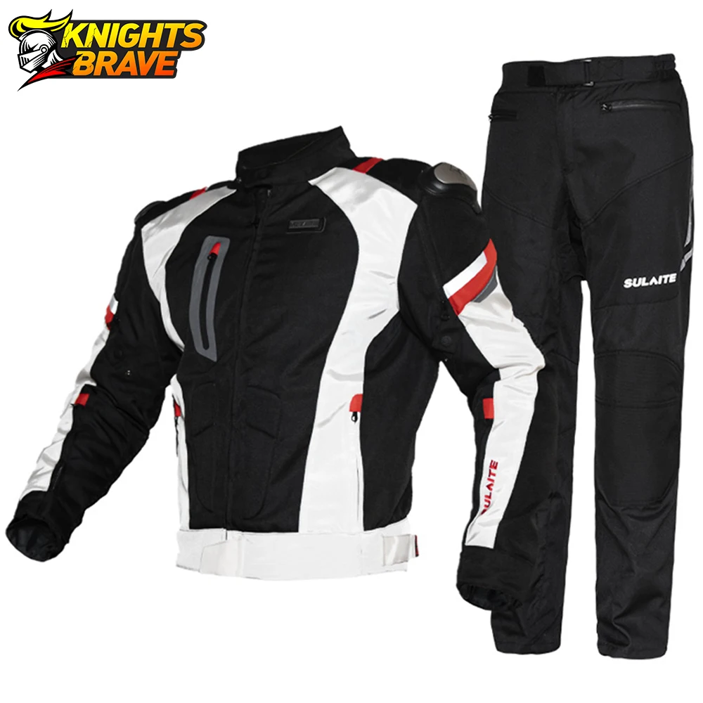 

SULAITE Motorcycle Jacket Winter Moto Suit Motorbike Riding Jacket Motocross Jacket Breathable Waterproof Motorcycle Protection
