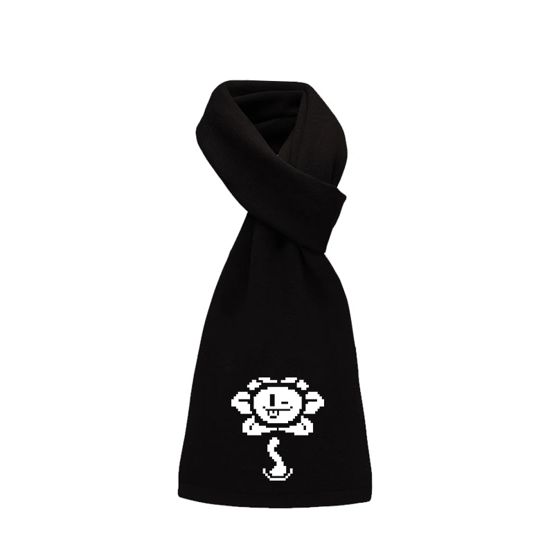 Переживет без череп Сердце напечатанный шарф зимний унисекс для мужчин и женщин