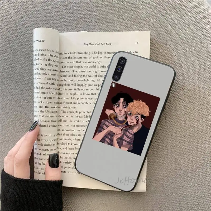 

Fiction Killing Stalking red Phone Case For Samsung galaxy S note 7 8 9 10 20 fe edge A 6 10 20 30 50 51 70 lite plus cover