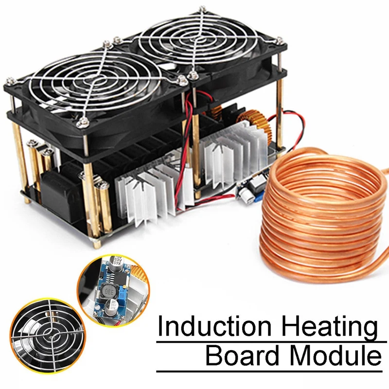 

1800W ZVS Induction Heating Board Module Flyback Driver Heater+Tesla coil+fan