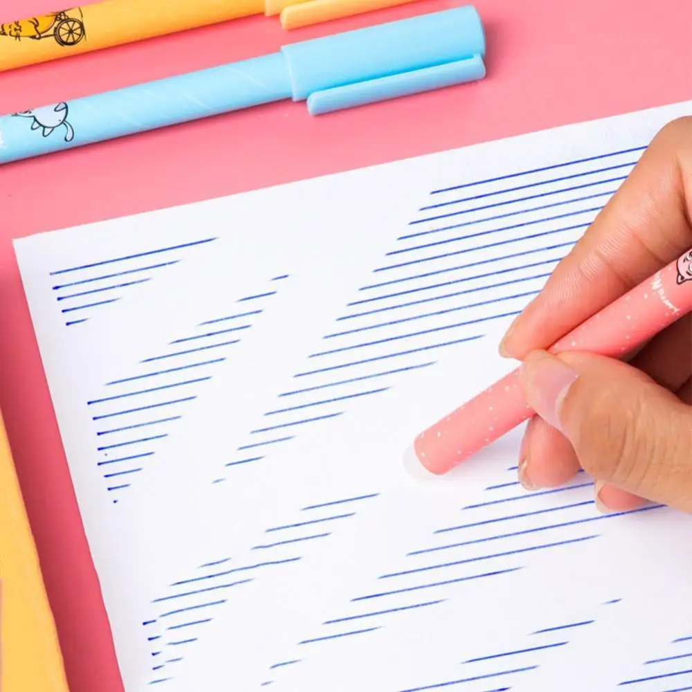 1 шт. милый кот стираемая гелевая ручка новинка моющаяся волшебная Kawaii синие