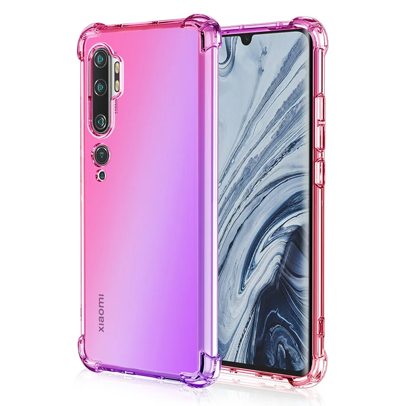 Цветной мягкий чехол с градиентом для Xiao mi Red mi Note 8T Note 8 Pro, противоударный чехол для mi Note 10 mi 9 Lite mi A3 CC9e Red mi 8 8A