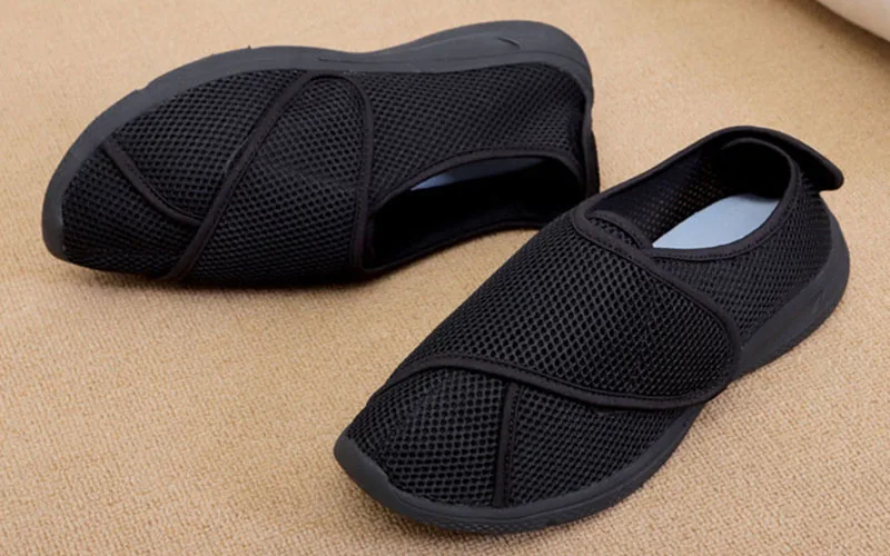 Профессиональная обувь для диабетиков на весну и осень дышащая плоской подошве