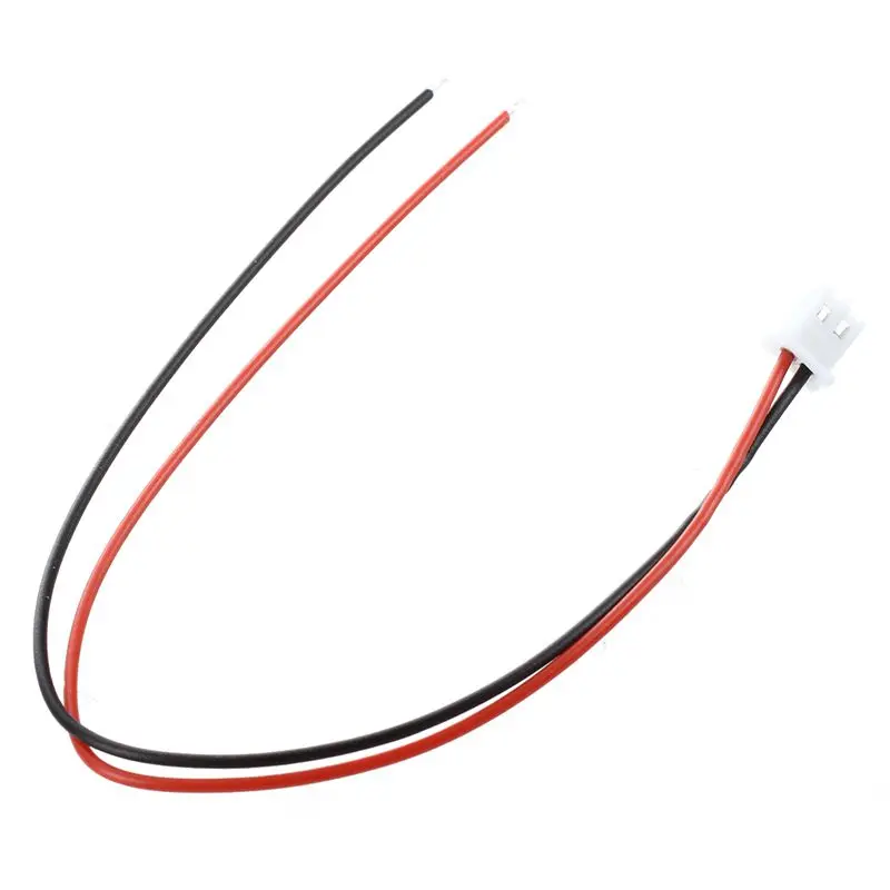 5 шт. 24 AWG JST XH2.54 2 контактный штепсельный разъем провода волоконного кабеля 20 см