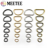 5pcs meetee 13 50mm metal o dee d ring buckles clasp web belt backpack bags purse shoes garment collar sewing diy leather craft