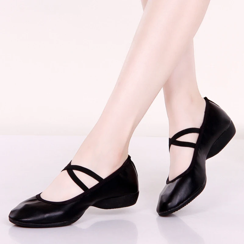 Балетки женские для тренировок мягкие кроссовки латиноамериканских танцев