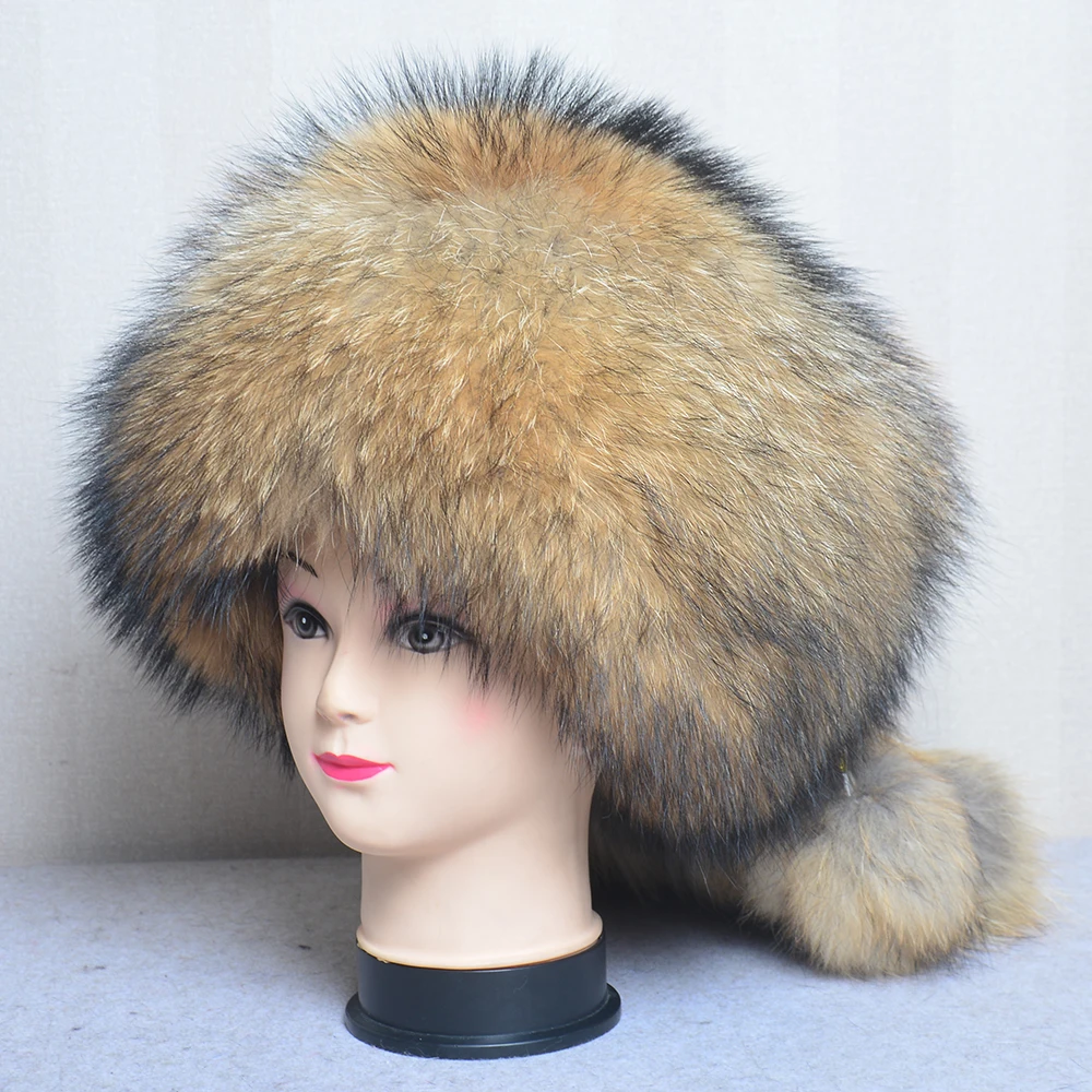 Лидер продаж русская зимняя шапка из натурального Лисьего меха теплая мягкая