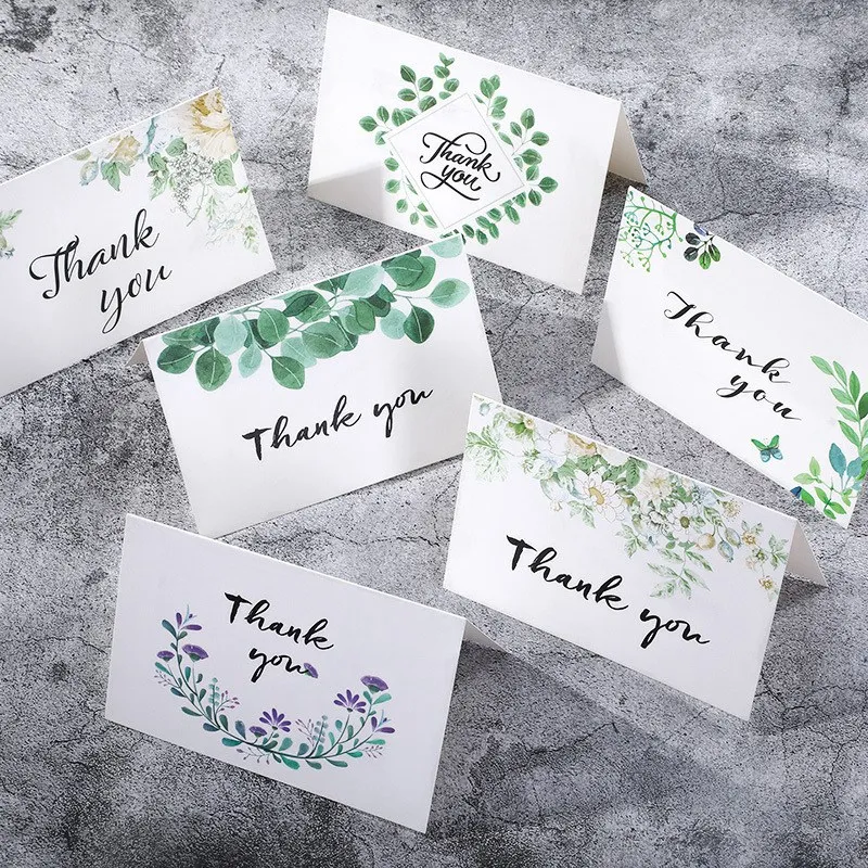 

24 Greenery Thank You Cards with Envelopes-Greeting Cards Baby Shower, Weddings,Bridal Showers,Blank Inside