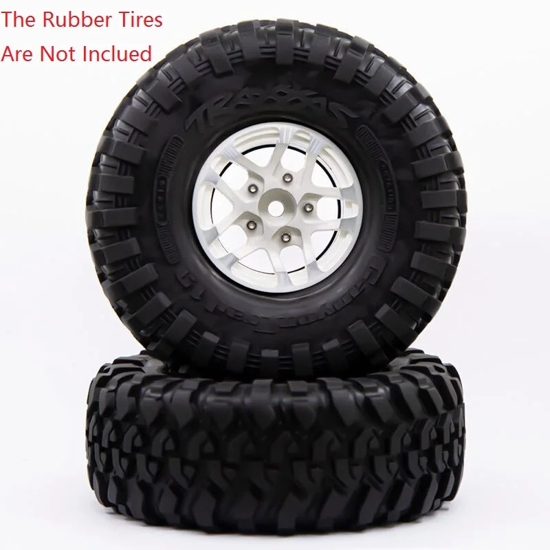 

4Pcs Aluminum Alloy 1.9 Beadlock Wheels Rims for 1/10 RC Crawler Axial SCX10 II 90046 AXI03007 Traxxas TRX4 D90
