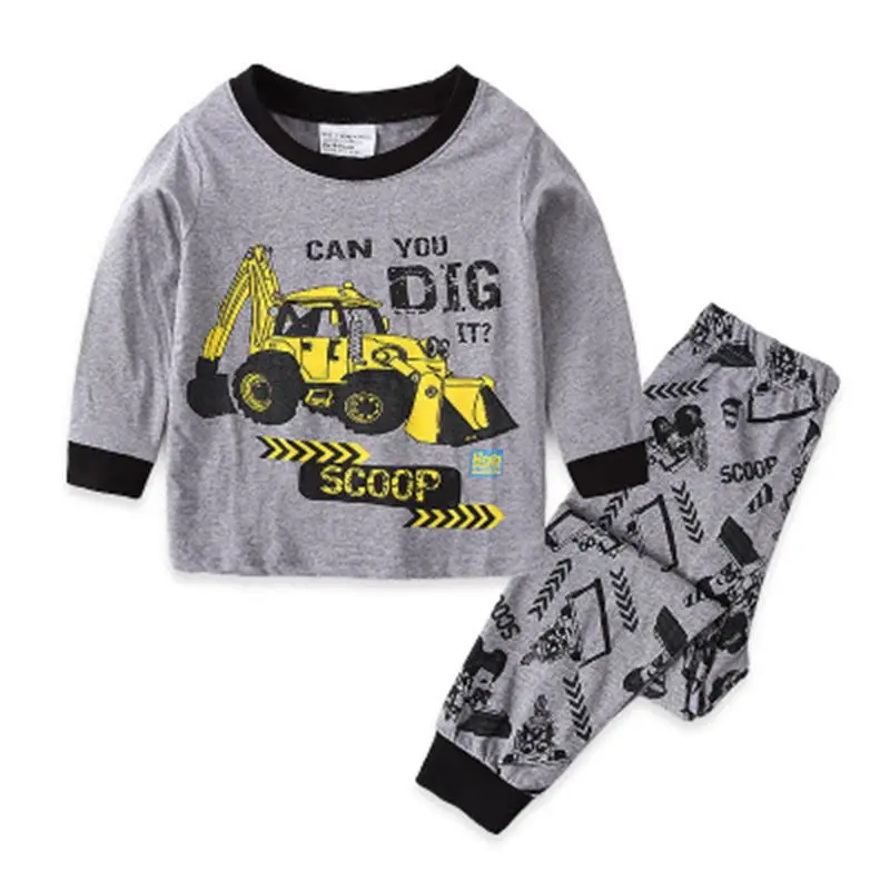 Новинка Сезон осень зима для маленьких детей пижама мальчиков ясельного