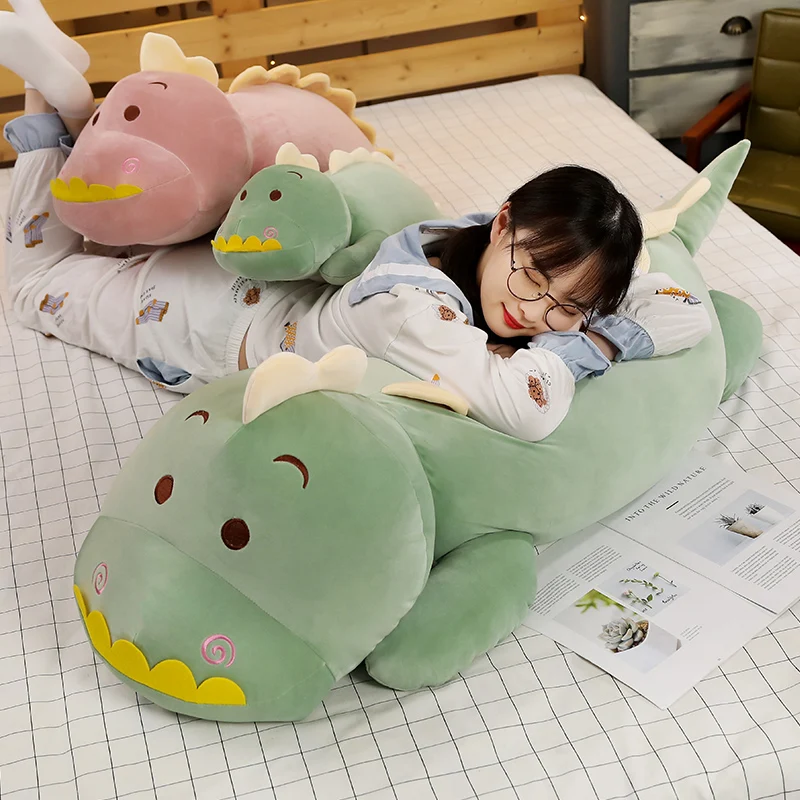 Плюшевая подушка-динозавр 60/90/120 см | Игрушки и хобби