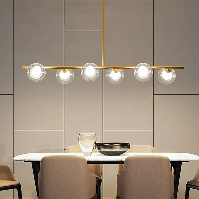 Скандинавская простая черная/Золотая люстра потолочный светильник в стиле лофт