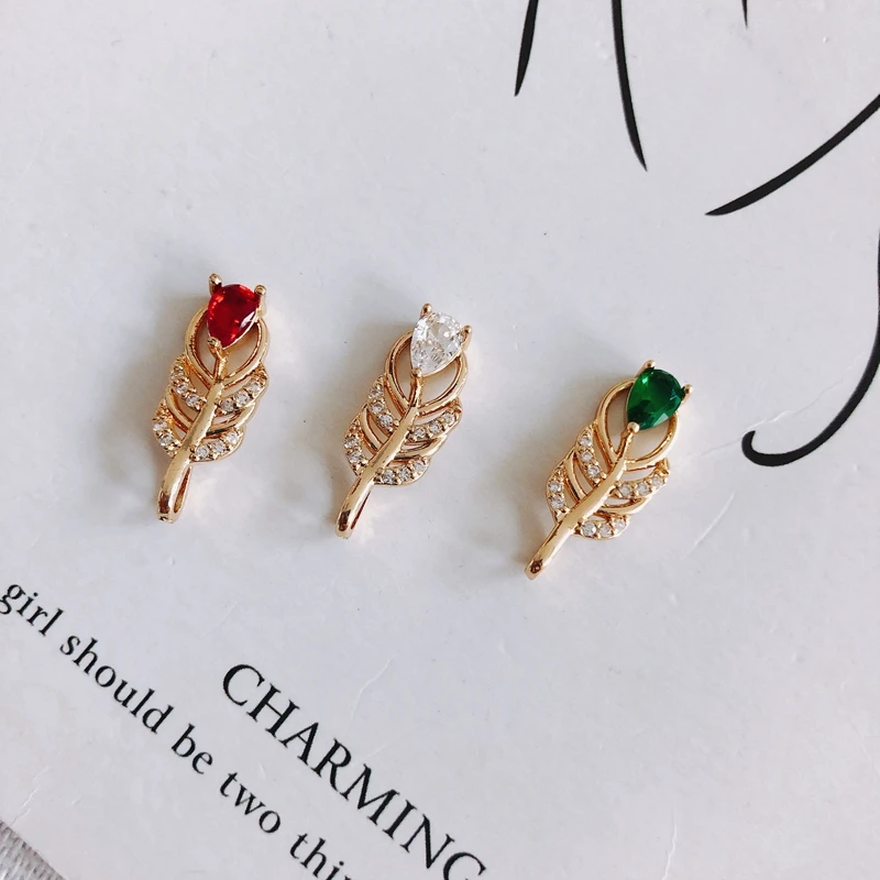 

Аксессуары для ювелирных изделий «сделай сам», инкрустированный цветным цирконием, Маленькая подвеска, ожерелье, браслет, аксессуары, материал