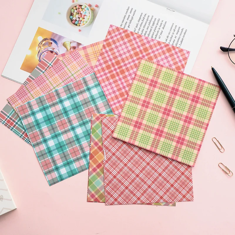 12 шт. Базовая решетчатая серия материальный фон бумажный дневник нежелательной