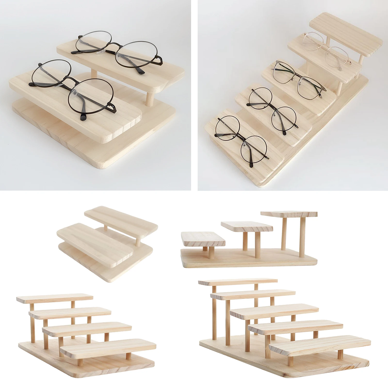 

Glasses Storage Holder, Display Container, Show Rack Stand Display Shelf for Home Room Store