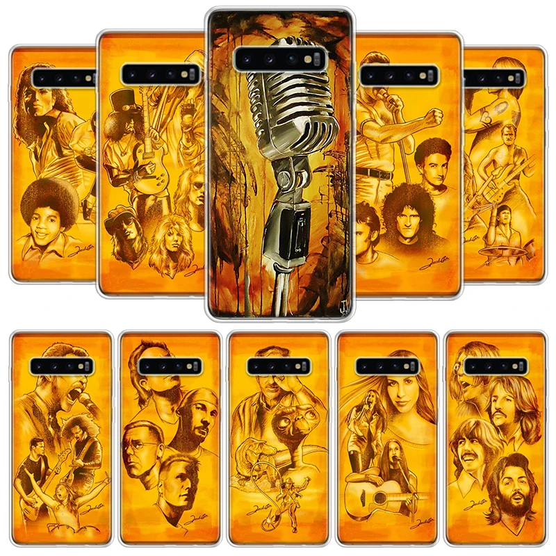 Rock Band Retro Popular Singer Cover Phone Case For Samsung Galaxy S20 FE S21 + S22 S23 Ultra S10 Lite S9 S8 Plus S10e S7 Edge C