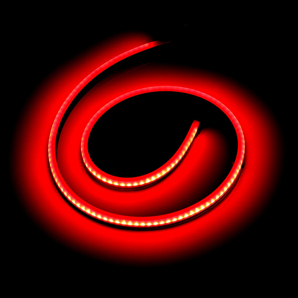 100cm Car Styling High Rear Additional Stop Lights With Turn Signal Running Light Unverisal Auto Brake Flexible LED Strips | Автомобили и