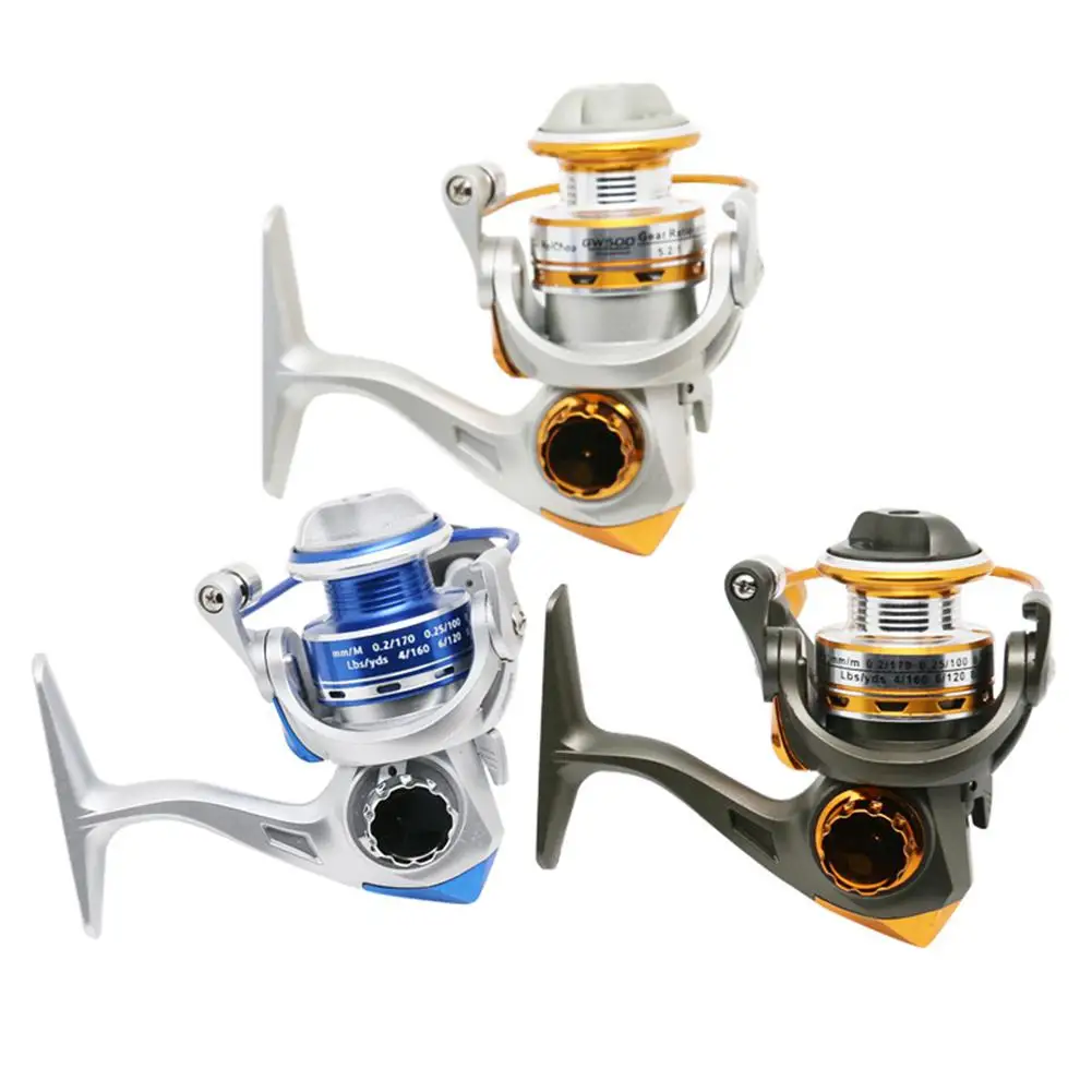 

Mini Fishing Reel Spinning Wheel 5.2: 1 Metal Fish Reel Outdoor Tool Nylon / aluminum alloy wire cup