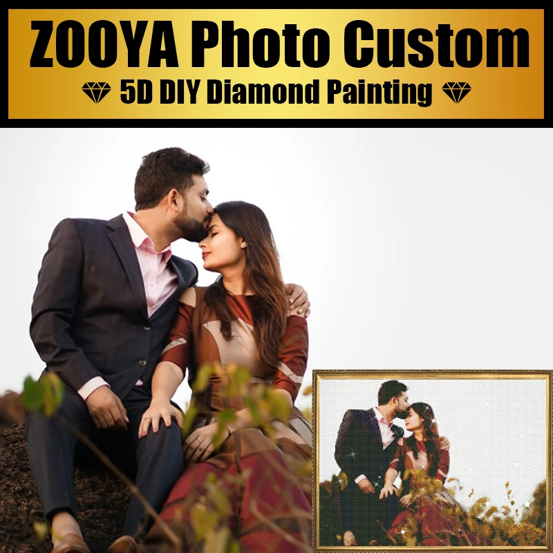 ZOOYA пользовательская картина алмазная живопись фотографии сделай сам полностью