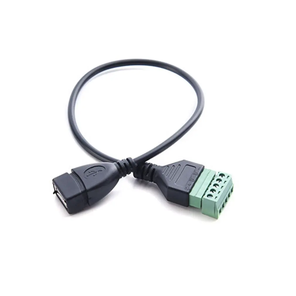 1 шт. 1FT Micro USB 5 контактный 2 0 штекер на винт с защитой терминал без пайки адаптер