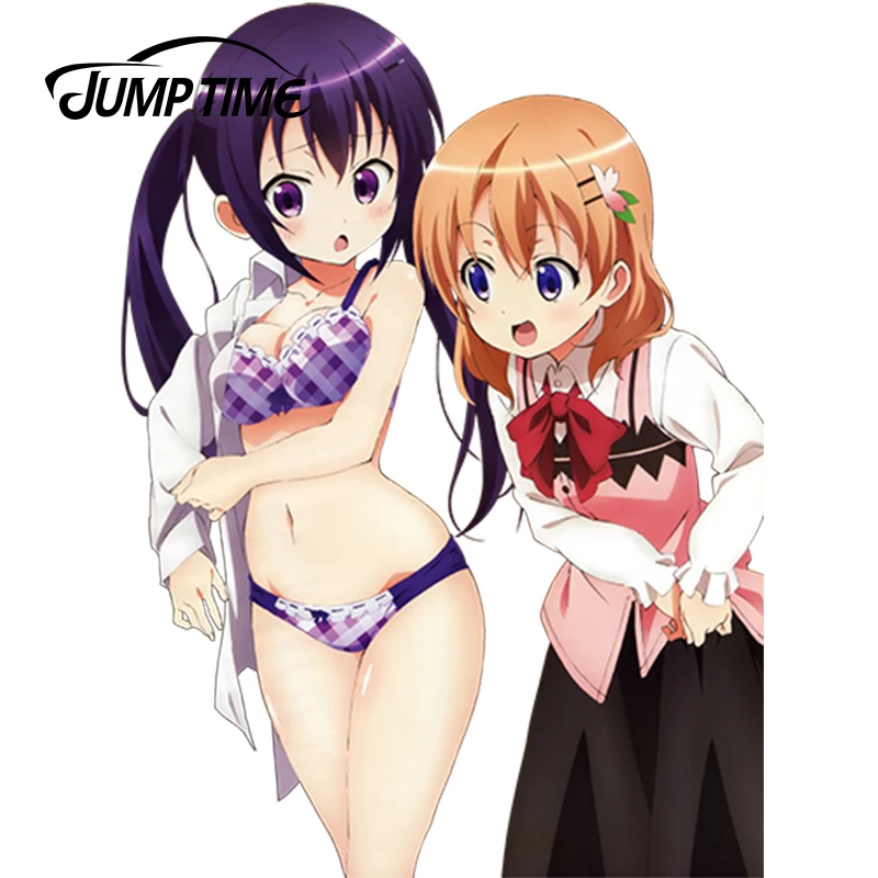 JumpTime 13 см x 9 5 пикантные Графика аниме Gochuumon wa Усаги Desu ka мультфильм наклейки для