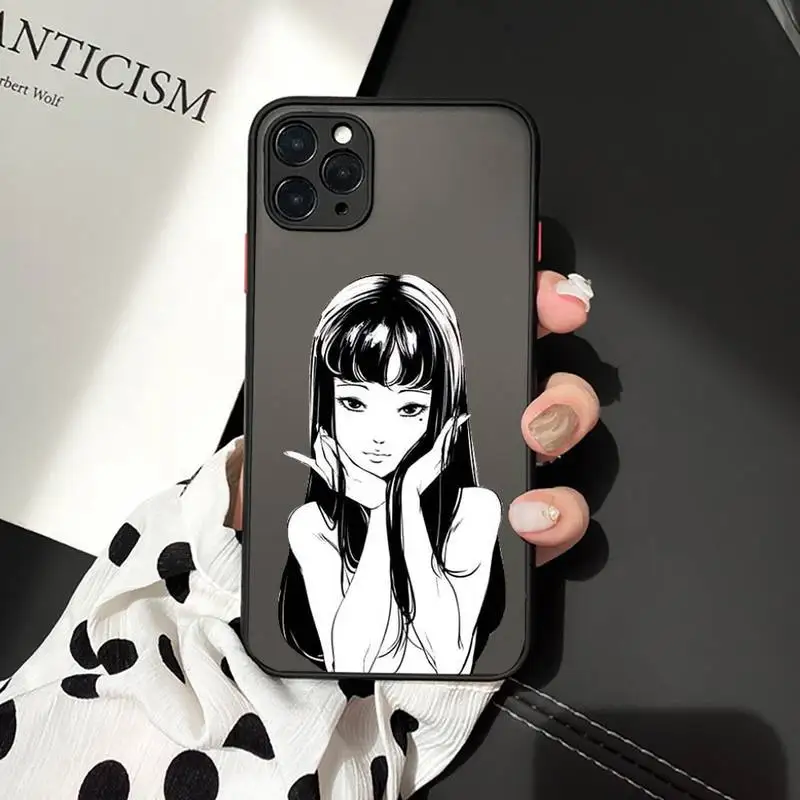 

Tomie Junji Itou Japanese horror comic Phone Cases matte transparent For iphone 7 8 11 12 plus mini x xs xr pro max cover