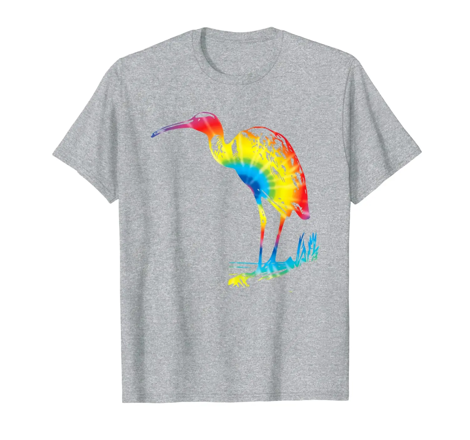 

Футболка в стиле хиппи с принтом радуги