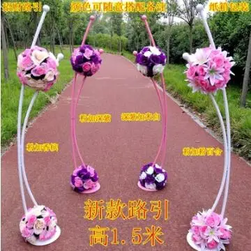 

Реквизит для свадьбы, дорожный свинцовый цветочный шар, новый крючок, китайский кованый железный дорожный свинцовый Свадебный дорожный свинцовый цветок, Цветочная дверь, готовая дорога