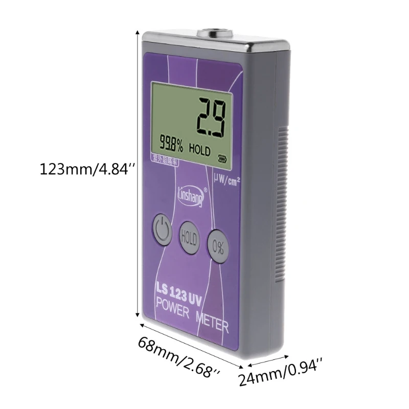 

LS123 UV Power Meter Ultraviolet Intensity Transmittance Rejection Rate Tester for the UV transmittance measurement New