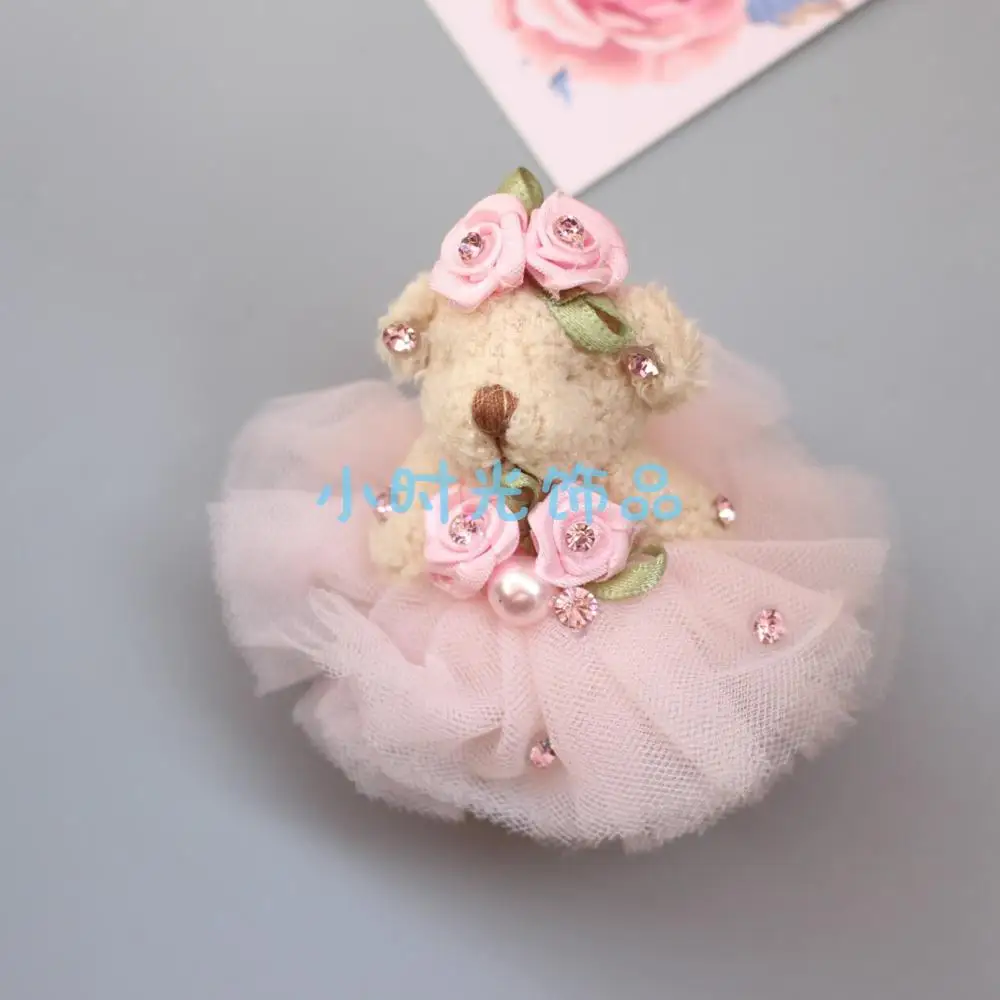 

100pc 6cm Sweet Teddy Bear Plush Doll Cartoon Stuffed Animal Bear Plush Toy with Heart Lovely Birthday Valentine Gift