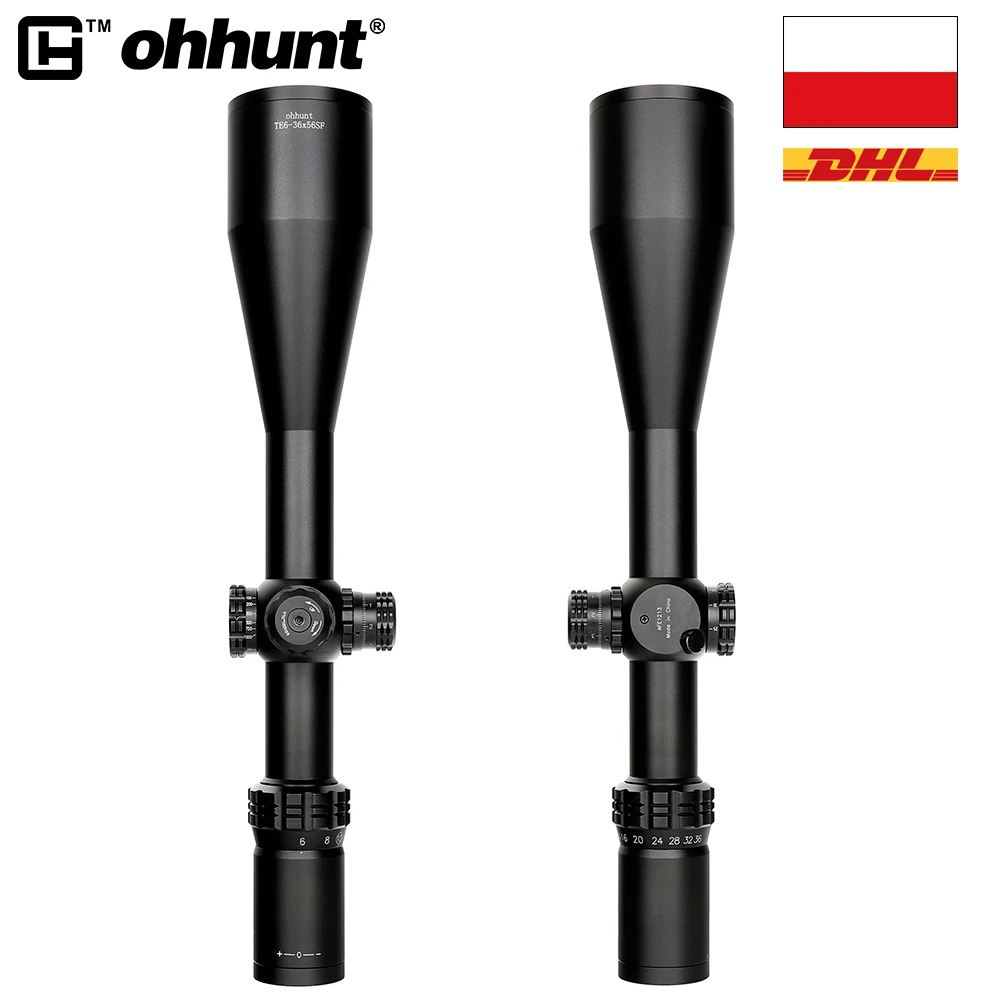 Корабль из Польши ohhunt тонкий край 6 36X56 SF охотничьи скопы Mil Dot стекло рептилии