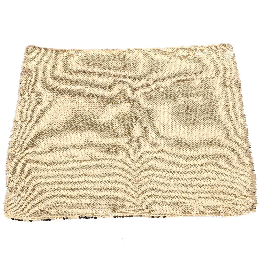 Двусторонние пайетки Русалка Бросок Наволочка блестки Автомобильная подушка