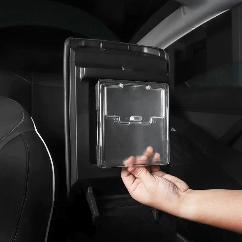 Автомобильный ящик для хранения Tesla model 3 2017 2020 центральный подлокотник из АБС