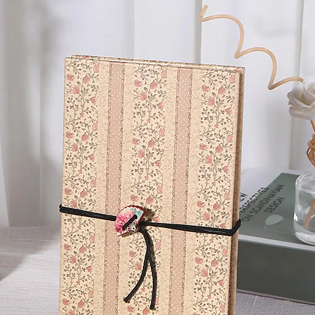 

DIY Photo Album Vintage Foldable Stretchable Hardcover Paper Scrapbook for Photoes Collect