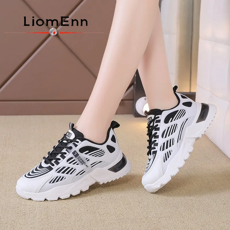 

White Chunky Sneakers Women 2021 New Fashion Luxury Designer Casual vulcanize Sport Shoes Trainers Tennis zapatillas mujer
