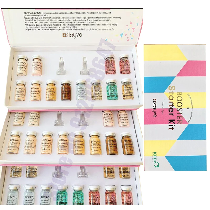 

Stayve BB Cream Glow Beginner Starter Ampoule Kit BB Cream Whitening Brightening Liquid Foundation for Dr Pen Microneedles Treat