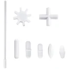 Магнитные мешалки, мешалка, Смеситель Из ПТФЭ, мешальная штанга с ретривером (комплект из 8 шт.)