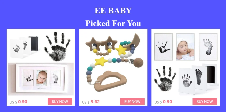 EE Baby Handprint Набор для отпечатка ступней Inkpad нетоксичные Новорожденные сувениры литые чернильные подушечки Детские глиняные игрушки милые подарки