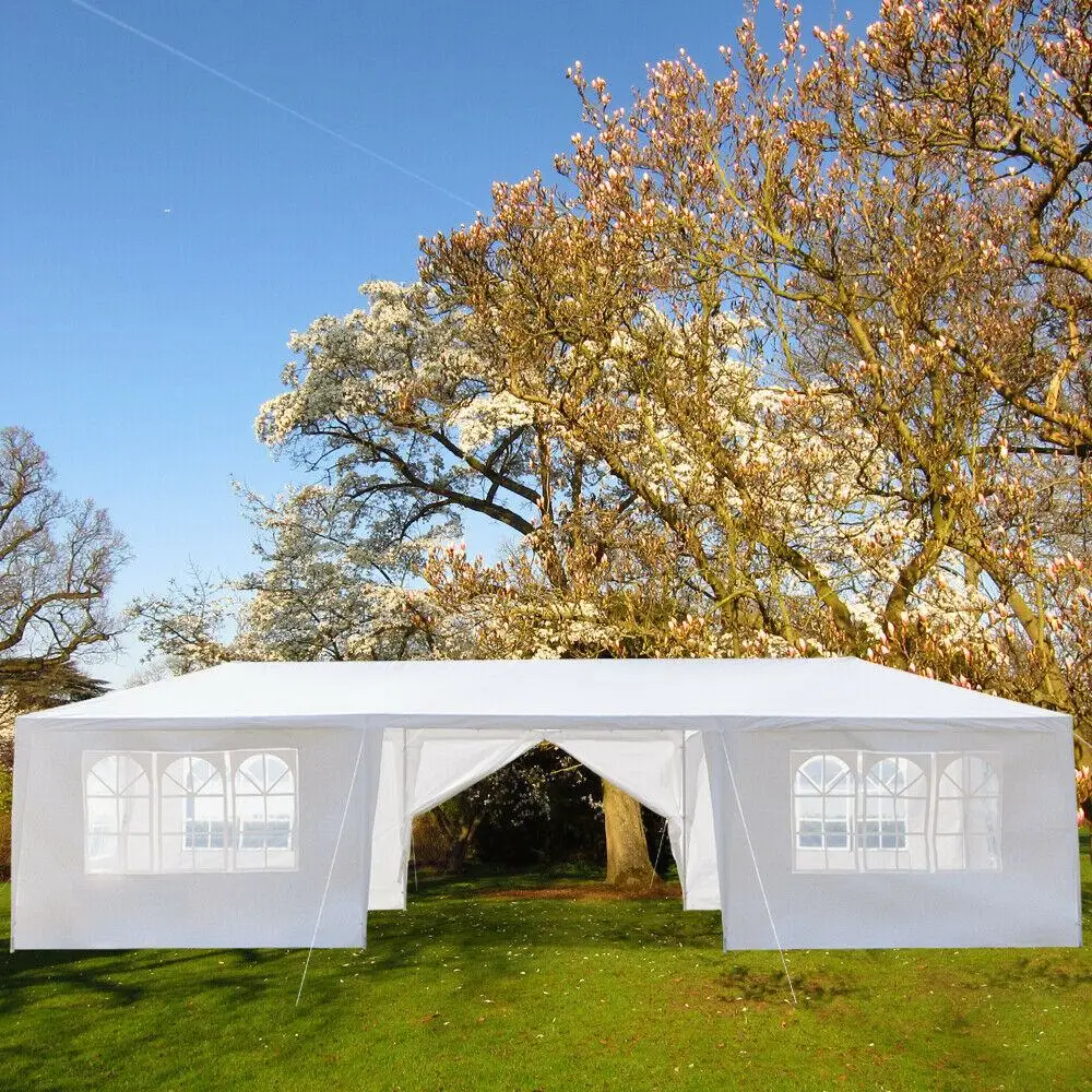79x30FT Portable Upgrade Outdoor Gazebo Canopy Party Wedding Waterproof Tent Garden Patio Gazebo Pavilion Cater Events 8 Walls