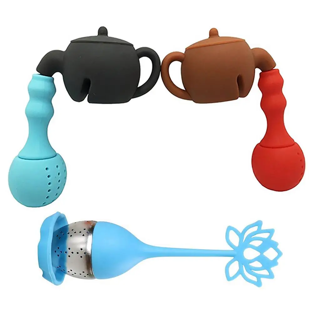 

Tea Infuser Pipe Filter Diffuser Loose Tea Silicone Strainer Soft Non-toxic And Tasteless Can Be Used Multiple Times