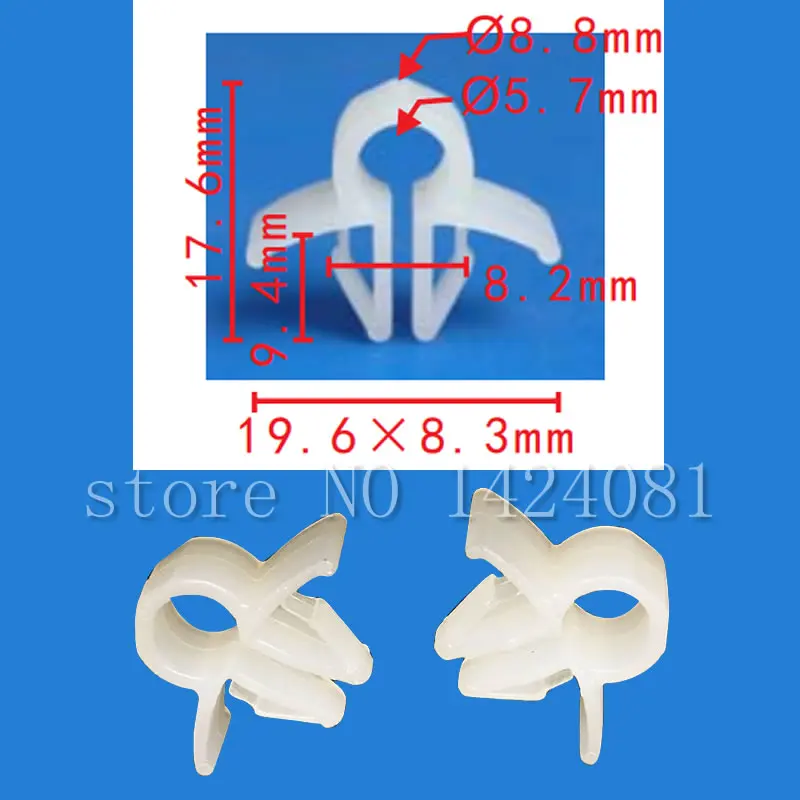 

100x / 500x OEM Nylon Wire Cable Loom Routing Clip for Honda 90654-SA4-003 Nylon 6mm 1/4" 90654SA4003