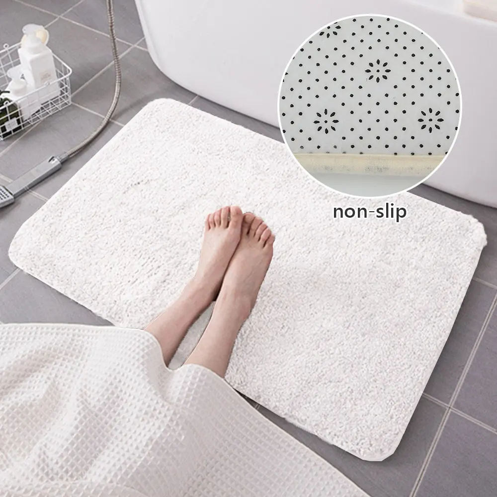 Bath Pedestal Mat Set Luxury Bathroom Rug Non Slip Water Absorbent Toilet Floor Carpet Machine Washable U Shaped Contour | Дом и сад