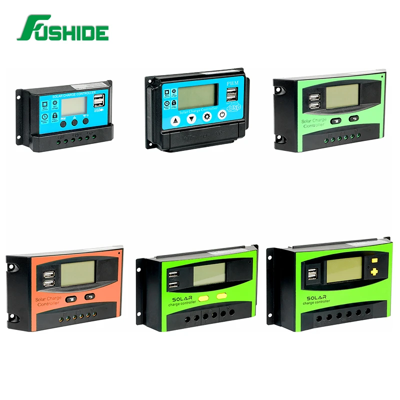 Контроллер заряда солнечной энергии 20 А эффективный умный ШИМ три зарядных