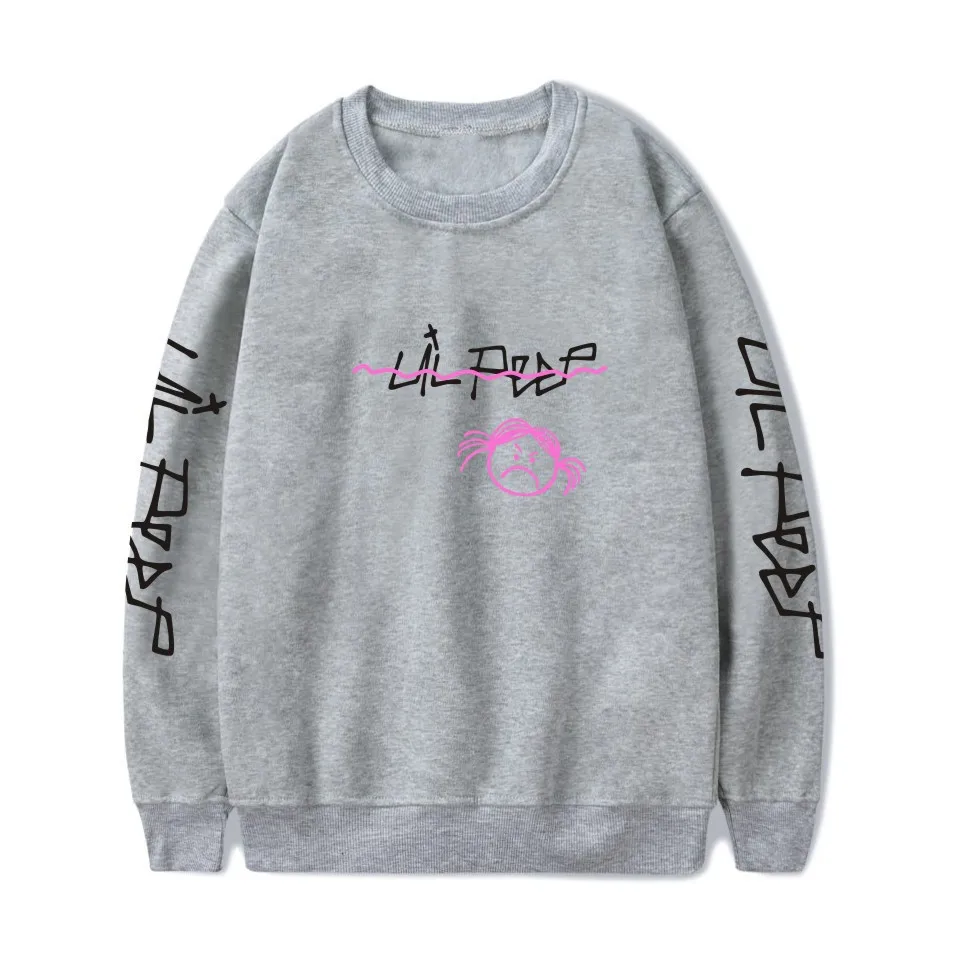 

Hoodies Sweatshirt Lil Peep Hoody Love lil.peep Happy Smiling Face Print Men Women O-Neck Pullover Hip Hop Streetwear Male Tops