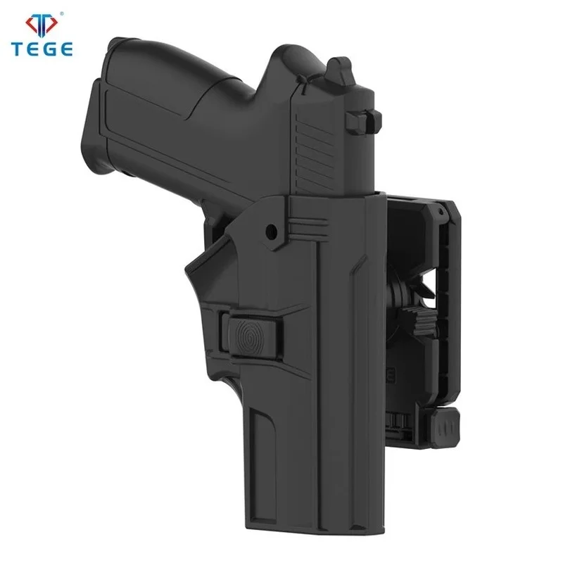 

TEGE Polymer Duty Double Lock Release Handgun Holster Military Tactical Police Pistol Holster Sig Sauer SP2022