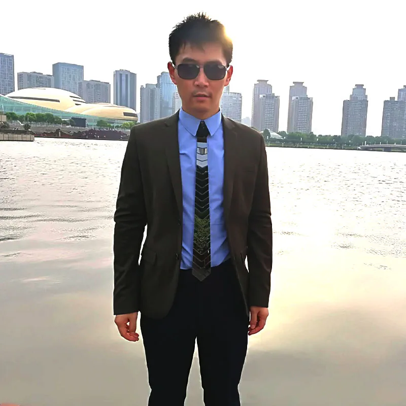 Мужской галстук золотистый зеркальный блестящий шелковый набор ультра узкий