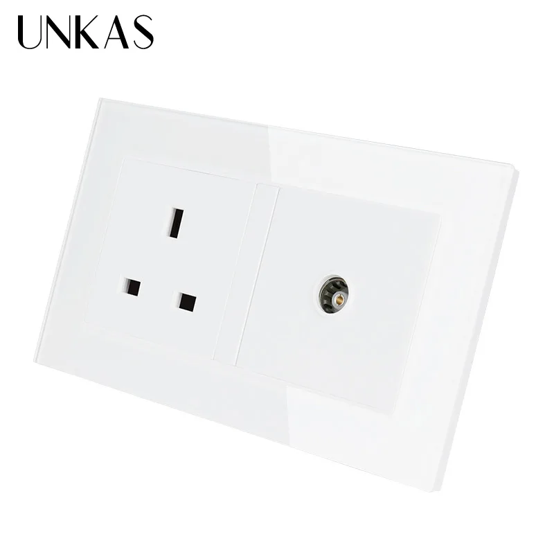 UNKAS панель из закаленного хрусталя стандарт Великобритании 2 комплекта настенная